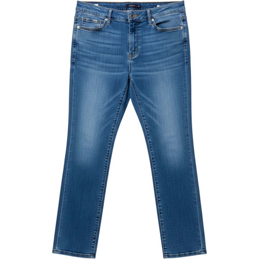 J. Jill Denim Womens Medium Wash Straight Leg Stretch Jeans Blue Size 6